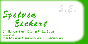 szilvia eichert business card